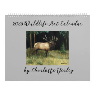 Calendrier 2023 de l'art faunique par Charlotte Ye