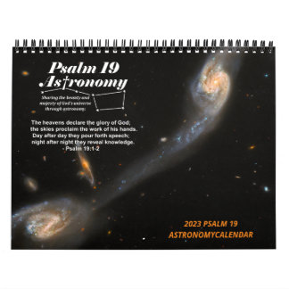 Calendrier 2023 MEDIUM Psalm 19 Astronomy Society Calendar