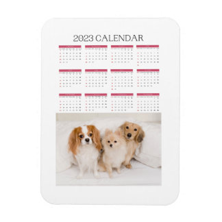 calendrier 2023  mignon chiens magnet