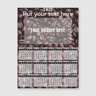 Calendrier 2023 Photo Personnalisé Fridge Magnet