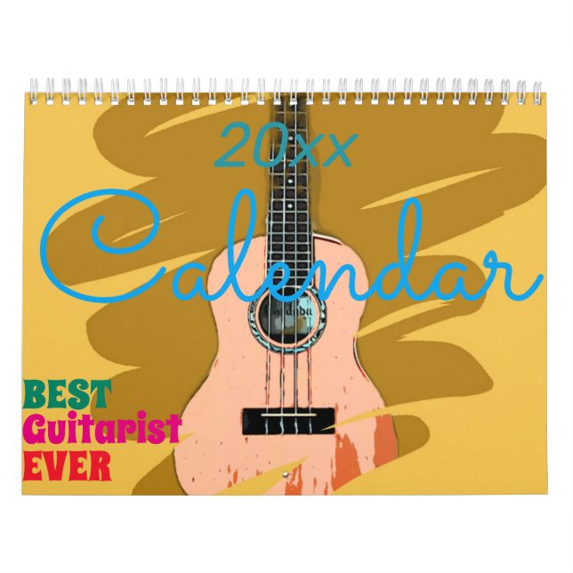 Calendrier 2023 Pour Meilleur Guitariste Jamais (Protection)