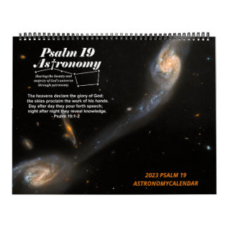Calendrier 2023 Psaume 19 Société d'Astronomie