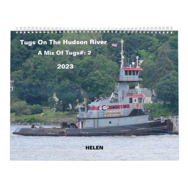 Calendrier 2023 Tugs sur la rivière Hudson Un mélange de Tugs (Protection)