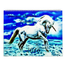 Calendrier 2023 Unicorn Dreams Airbrush Art