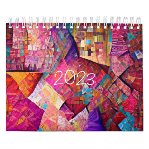 Calendrier 2023 Waiola Quilting Two Page SmallCalendar, Blanc