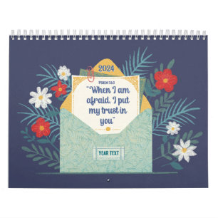 Calendrier 2024 Année Texte