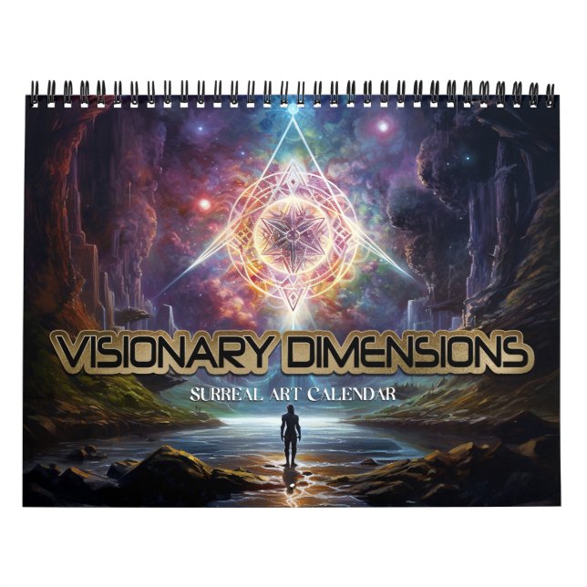 Calendrier 2024 Dimensions Visionnaires 7 Art Surreal (Protection)