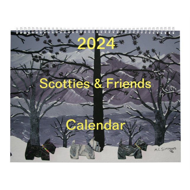 Calendrier 2024 Scotties and Friends (Protection)