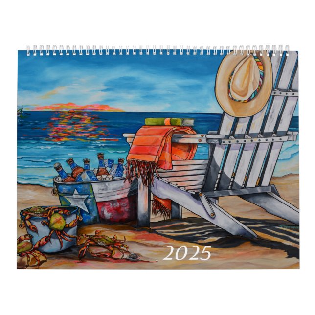 Calendrier 2025 Beachy Artist Series Calendar (Protection)