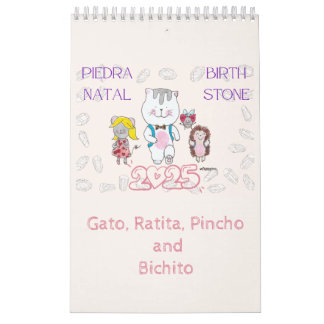 Calendrier 2025 BirthStone Calendario