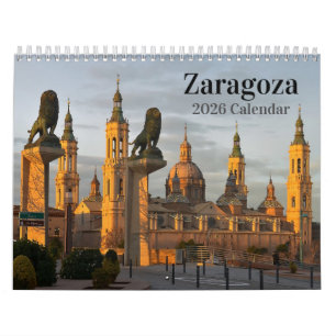 Calendrier 2025 de Saragosse Espagne