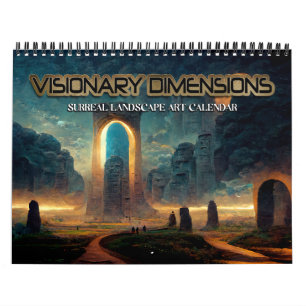 Calendrier 2025 Dimensions Visionnaires 3 Paysages Surréels