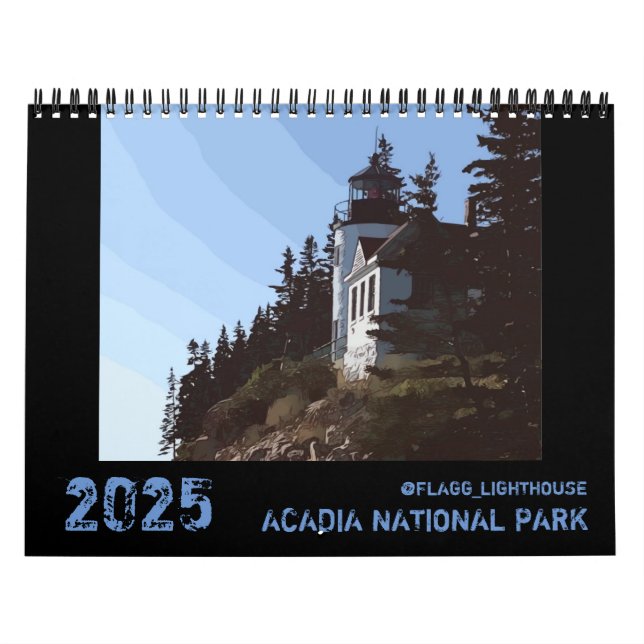 CALENDRIER 2025 DU PARC NATIONAL D'ACADIE (Protection)