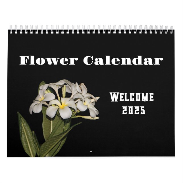 Calendrier 2025 fleur et nuit (Protection)