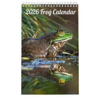 Calendrier 2025 Frog One Page Wall Calendar