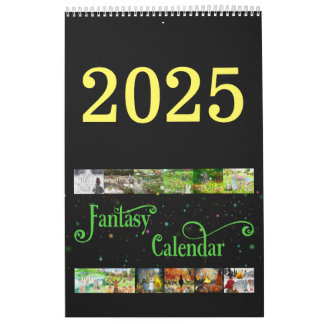 Calendrier 2025 Illustrated Celtic Fantasy Calendar