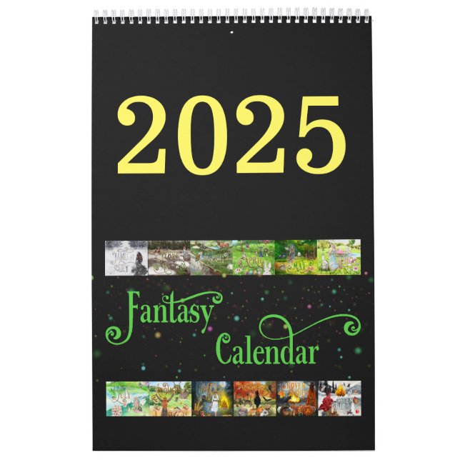 Calendrier 2025 Illustrated Celtic Fantasy Calendar (Protection)