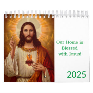 Calendrier 2025 Jésus Christ catholique