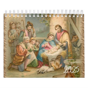 Calendrier 2025 Jésus Christ catholique