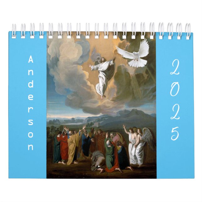 Calendrier 2025 Jésus Christ catholique (Protection)