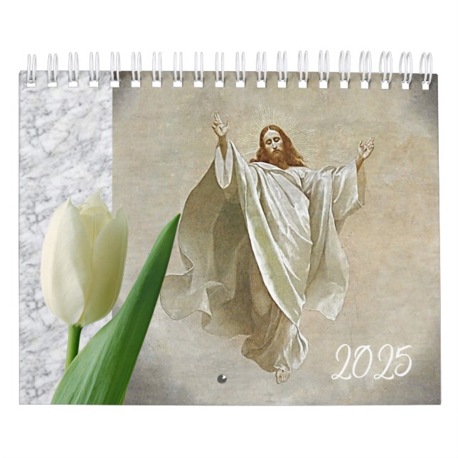 Calendrier 2025 Jésus Christ catholique (Protection)