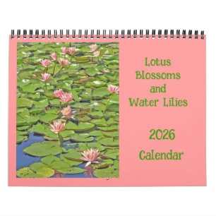 CALENDRIER 2025, "LOTUS BLOSSOMS & Water Lilies