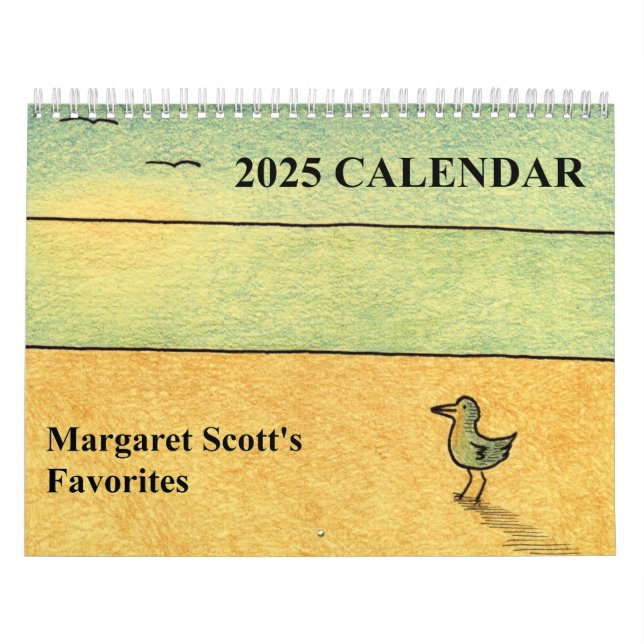 Calendrier 2025 mettant en vedette l'art original. (Protection)