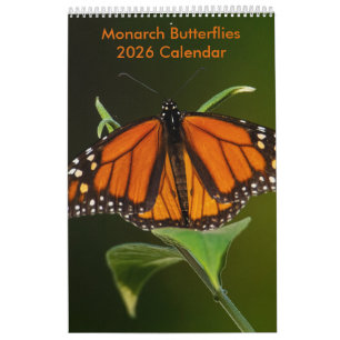 Calendrier 2025 Monarch Butterflies One Page Calendar