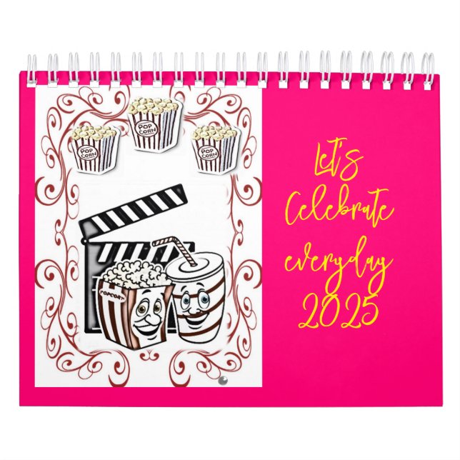 Calendrier 2025 Popcorn Fêtons chaque jour! (Protection)