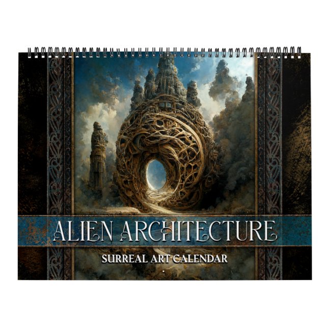 Calendrier 2026 Alien Architecture Surreal Art Calendar (Protection)