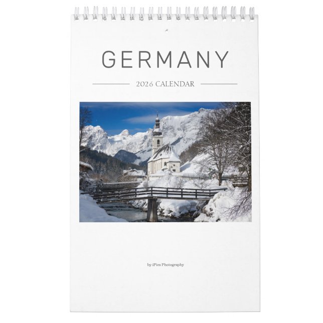 Calendrier 2026 Allemagne nature & paysage photographie (Protection)