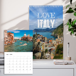 Calendrier 2026 Amour Italie