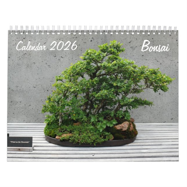 Calendrier 2026 avec Bonsai (Protection)