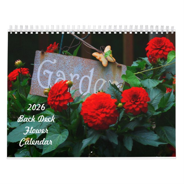 Calendrier 2026 Back Deck Flower Calendar (Protection)