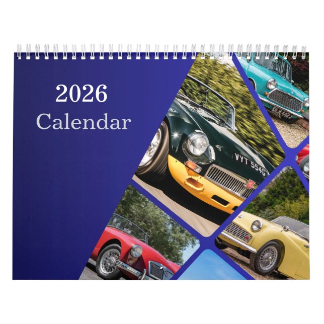 Calendrier 2026 British Classics Calendar (Protection)