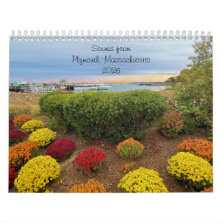 Calendrier 2026 Calendar - Plymouth, Massachusetts