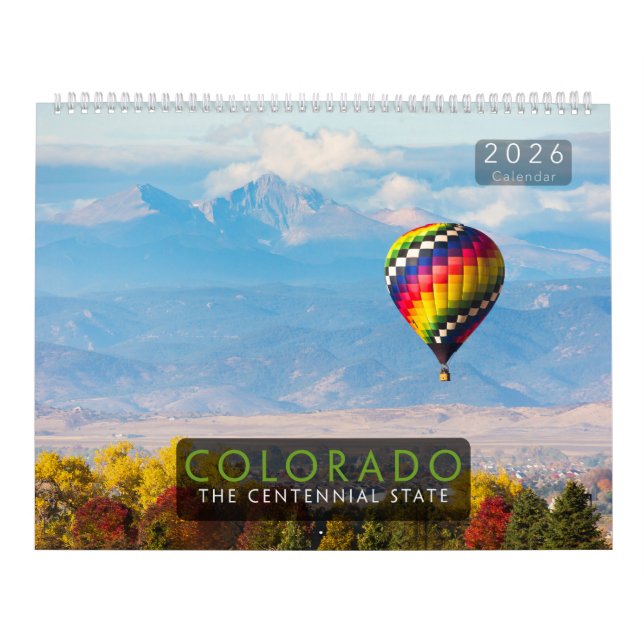 Calendrier 2026 Colorado Nature Photography Calendar (Protection)