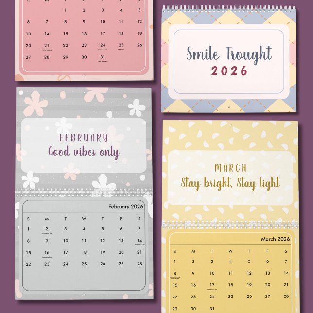 Calendrier 2026 Cute Quote Calendar (Créateur téléchargé)