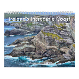 Calendrier 2026 de la côte incroyable d'Irlande
