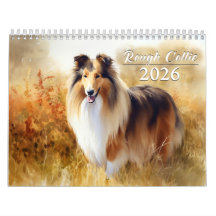 Calendrier 2026 des collies rugueuses