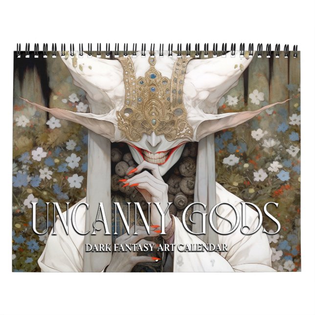 Calendrier 2026 Dieux étranges Imaginaire sombre Horreur Cale (Protection)