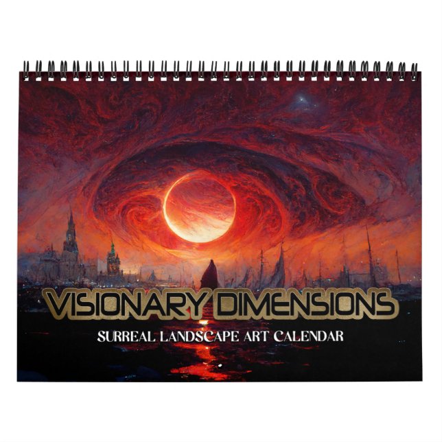 Calendrier 2026 Dimensions Visionnaires 4 Paysages Surréels (Protection)