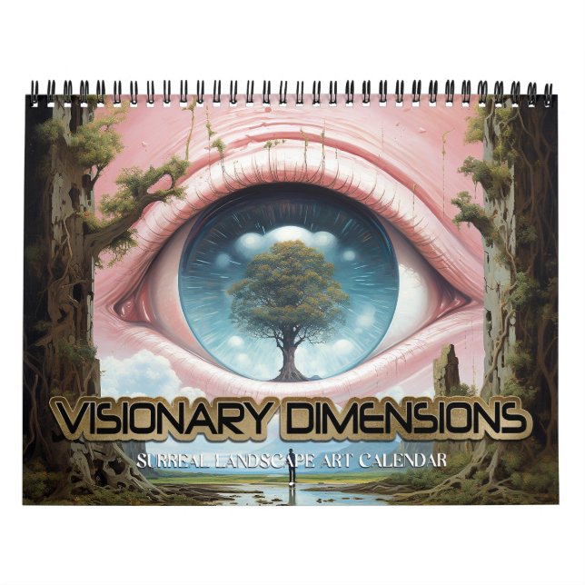 Calendrier 2026 Dimensions Visionnaires 5 Paysages surréalist (Protection)