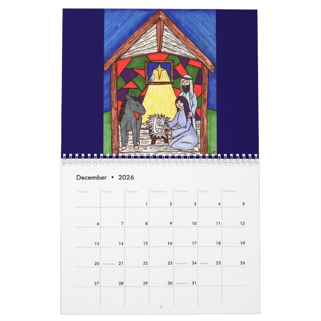 Calendrier 2026 Drawing Artwork Calendar by Rebecca Harris (Dec 2026)