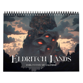 Calendrier 2026 Eldritch Lands 6 Dark Imaginaire Horror Art