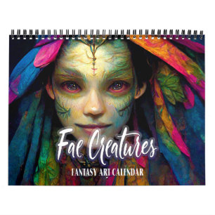 Calendrier 2026 Fae Creatures Imaginaire Art Calendar