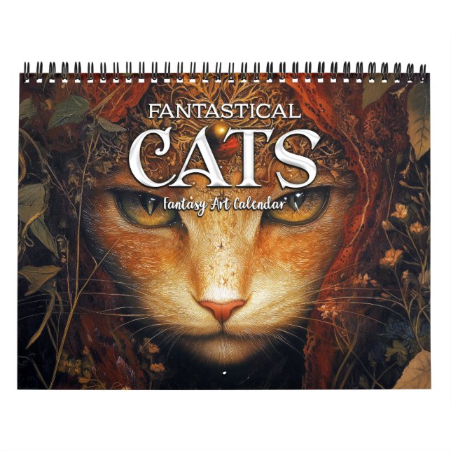 Calendrier 2026 Fantastique Chats 4 Imaginaires Art Calendrie (Protection)