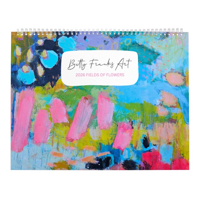 Calendrier 2026 Fields of Flowers Calendar by Betty Franks (Protection)