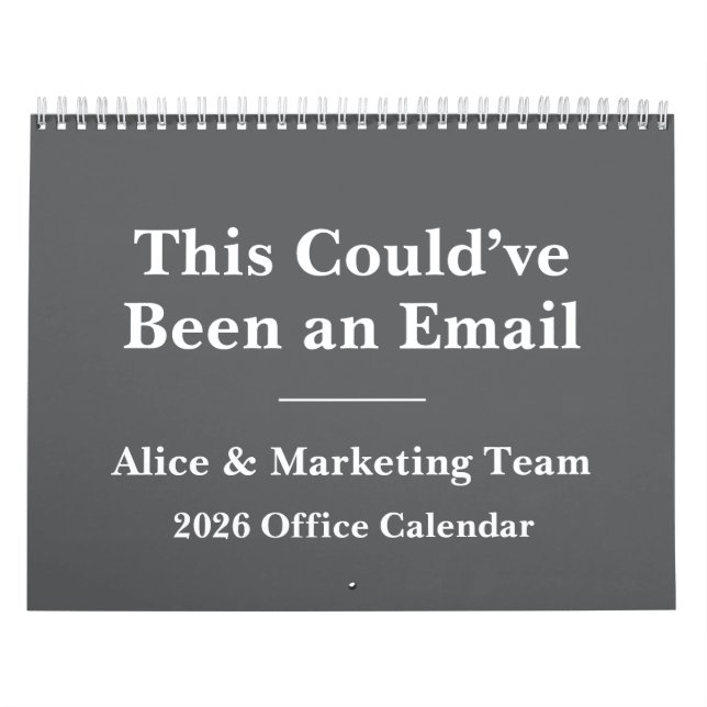 Calendrier 2026 Funny Office Meeting Madness (Protection)
