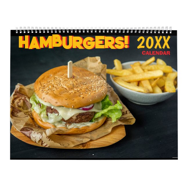 Calendrier 2026 Hamburger Wall Calendar Food (Protection)